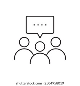 forum icon design, isolated on white background, vector illustration