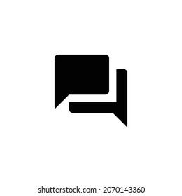 Forum Icon. Flaches Design einzeln auf weißem Hintergrund. Vektorgrafik