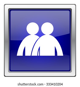 Forum icon. Internet button on white background. EPS10 vector.