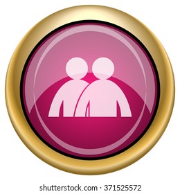 Forum icon. Internet button on white background. EPS10 vector.
