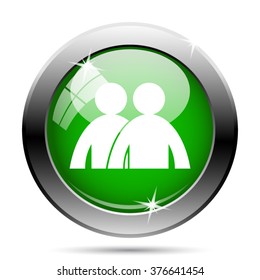 Forum icon. Internet button on white background. EPS10 vector.