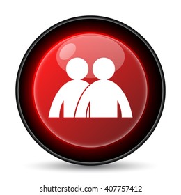 Forum icon. Internet button on white background. EPS10 vector