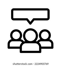 Ilustración de diseño de símbolos de vector de iconos de foro