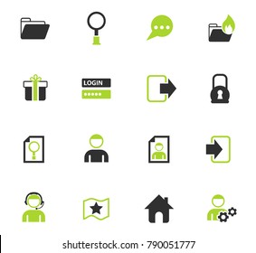 forum interface color vector icons for web and user interface design