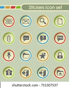 forum interface round sticker icons for your creative ideas