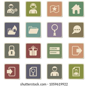 forum interface vector icons for web and user interface design