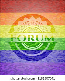 Forum lgbt colors emblem 