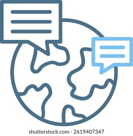 Forum Line Two Colour Icon