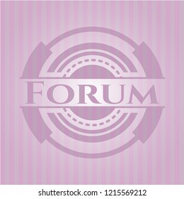 Forum pink emblem