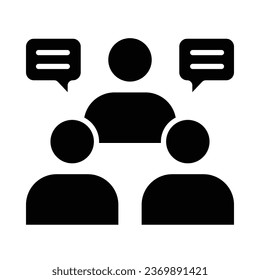 Forum Vector Glyph Icon For Personal And Commercial Use.
