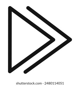 Forward Arrow Icon Perfect for Navigation Tools