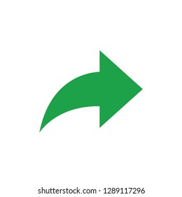 Forward Arrow icon vector. Right arrow symbol vector