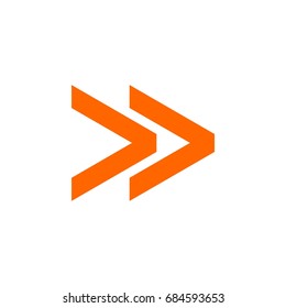 Forward Arrow Logo Template Illustration Design. Vector EPS 10.