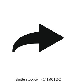 Forward Arrow vector icon in modern design style for web site and mobile app