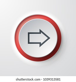 Forward Arrow web icon push button