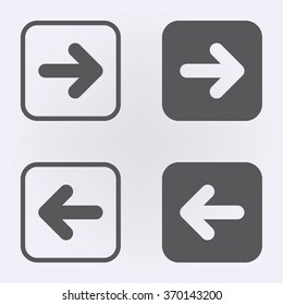 Forward and back or undo icon . Arrow icon . Vector illustration