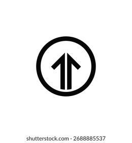 EQUILIBRIO HACIA ARRIBA O HACIA ADELANTE DISEÑO DE LOGOTIPOS IDEA VECTOR.eps