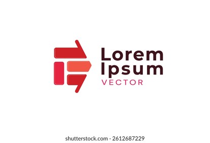 Forward brick vector logo design