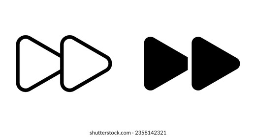 Forward button icon. Next sign for mobile concept and web design. vector illustration