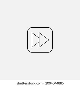 Forward button icon sign vector,Symbol, logo illustration for web and mobile