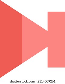 Forward button, illustration, vector on a white background.