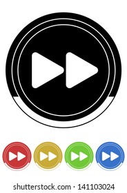 Forward button retro colors