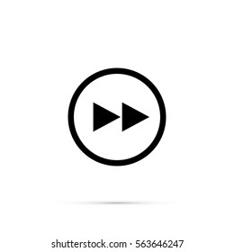 forward button vector icon.