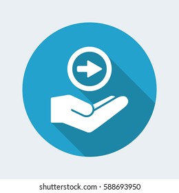 Forward concept - Minimal icon