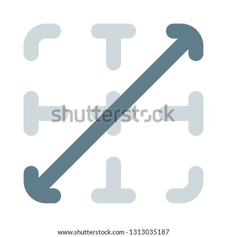 Forward diagonal worksheet highlight cell section button