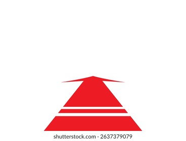 Forward Direction Arrow a bold arrow pointing upwards, a minimalist, and modern design emphasizing the concept of guidance and progress. A symbol of direction, moving forward.