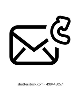 forward email setup isolated icon design 