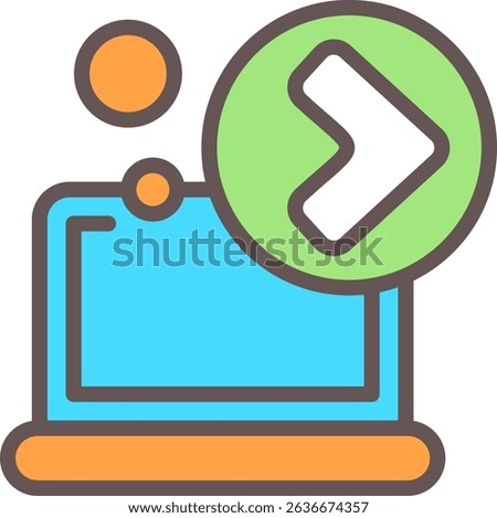 Forward Filled Style Icon Design