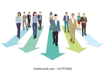Forward, future concept, illustration