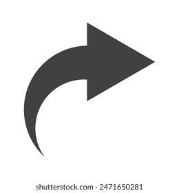 
forward icon arrow sign vector illustration