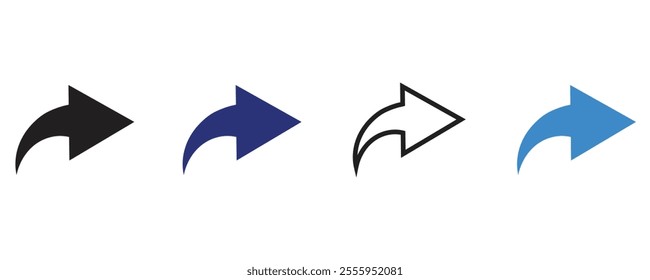 Forward icon. Arrow simple icon.