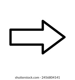 Forward icon. Arrow simple icon. Vector illustration color editable