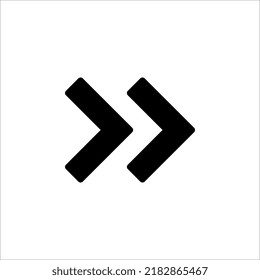 Forward icon . Arrow icon . Vector illustration on white background