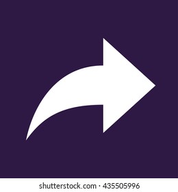 Forward icon . Arrow icon . Vector illustration