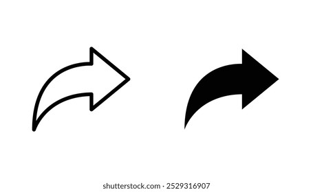 Forward icon concept. Stock vector