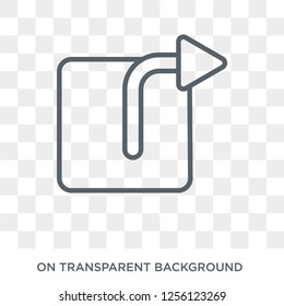 Forward icon. Forward design concept from  collection. Simple element vector illustration on transparent background.