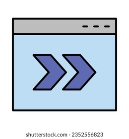 Forward Icon Design For Personal And Commercial Use