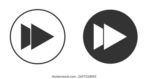 Forward icon illustration. Pixel vector graphics - Vector.