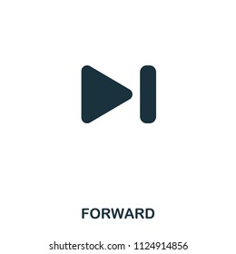 Forward icon. Line style icon design. UI. Illustration of forward icon. Pictogram isolated on white. Ready to use in web design, apps, software, print