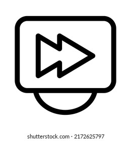 forward icon or logo isolated sign symbol vector illustration - high quality black style vector icons
