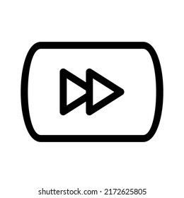 icono de avance o logotipo símbolo de signo aislado ilustración vectorial de alta calidad iconos vectoriales de estilo negro

