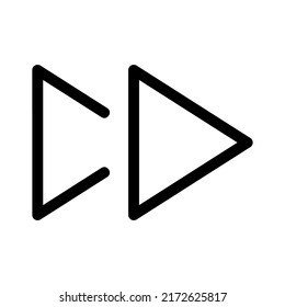 icono de avance o logotipo símbolo de signo aislado ilustración vectorial de alta calidad iconos vectoriales de estilo negro
