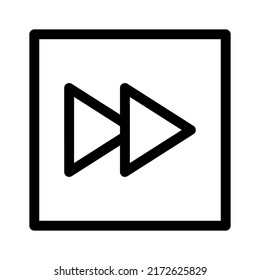 icono de avance o logotipo símbolo de signo aislado ilustración vectorial de alta calidad iconos vectoriales de estilo negro
