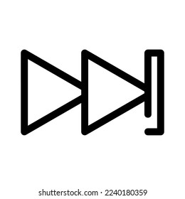icono de avance o logotipo símbolo de signo aislado ilustración vectorial de alta calidad iconos vectoriales de estilo negro
