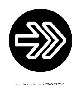forward icon or logo isolated sign symbol vector illustration - high quality black style vector icons