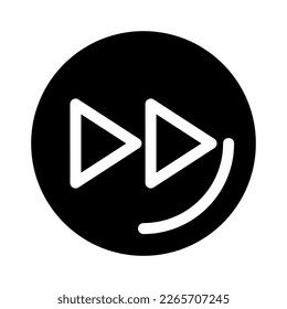 forward icon or logo isolated sign symbol vector illustration - high quality black style vector icons